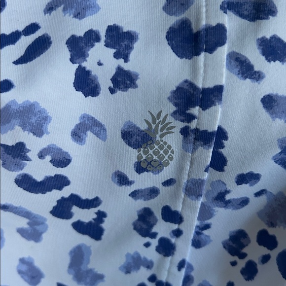 Tommy Bahama Islandzone Aubrey Blue white sleeveless dress pockets ladies medium - Picture 10 of 11